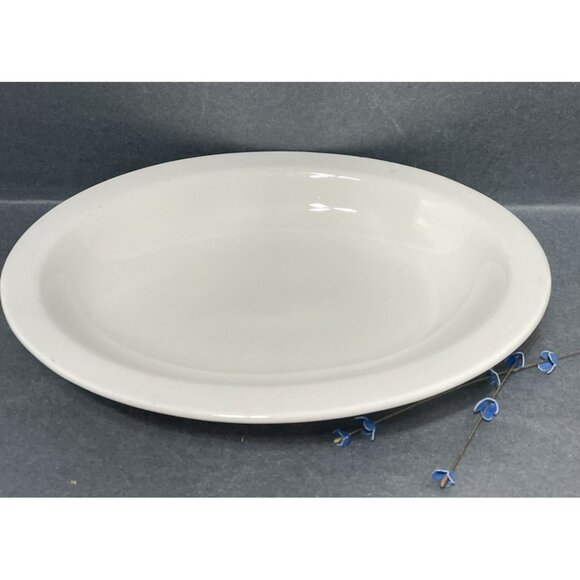 McNICOL White RESTAURANT WARE OVAL SERVING BOWL 12 Inch - Picture 2 of 7